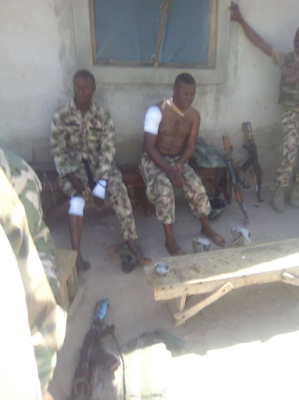 1a3 Photos: 6 soldiers wounded, 30 Boko Haram terrorists killed in failed ambush on convoy in Borno State