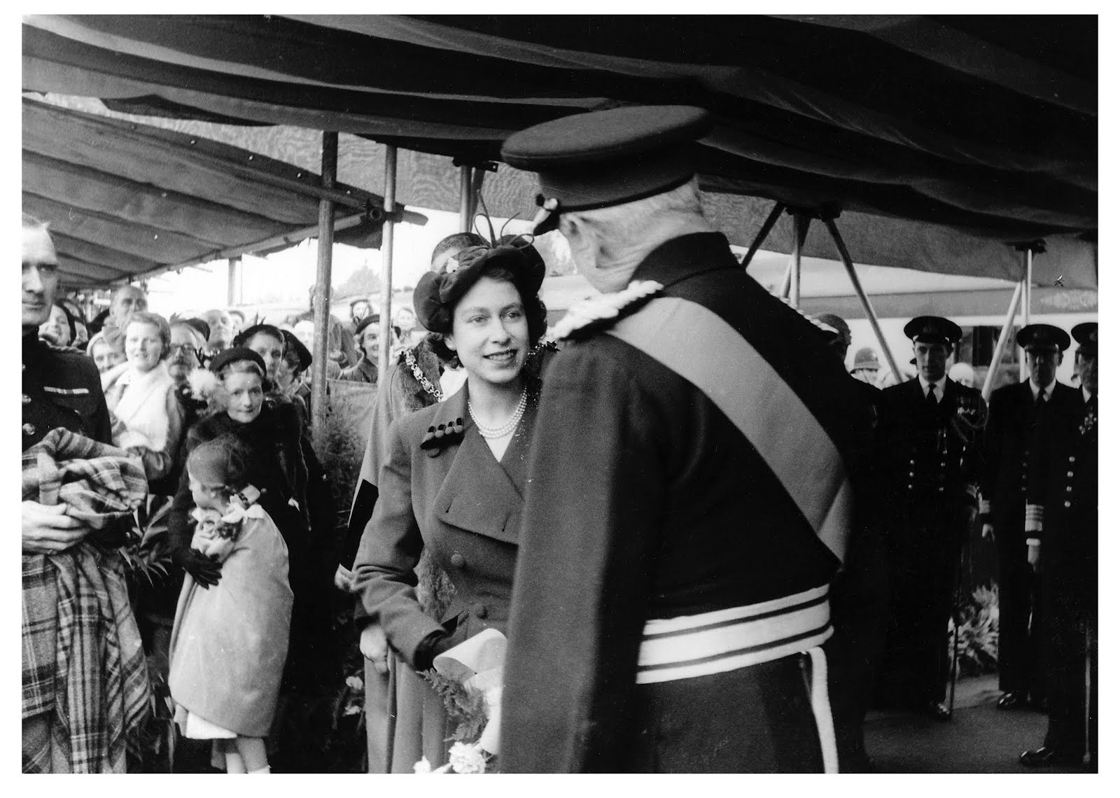 Queen at Fort Brockhurst 1952