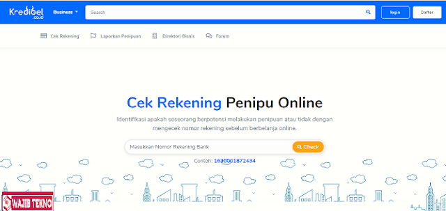 cara cek no rek penjual tersebut asli atau palsu