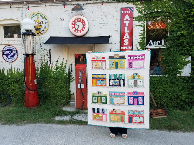 Free Storefronts Quilt for Five & Dime fabric by Heidi Staples of Fabric Mutt for Penny Rose Fabrics