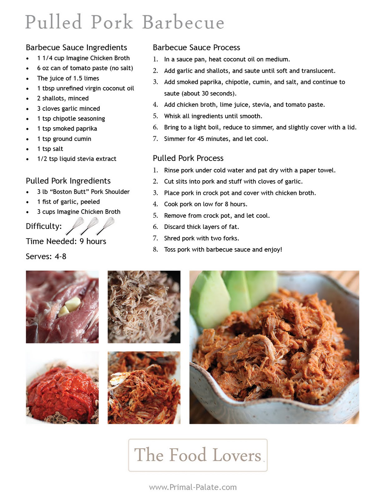 Pulled Pork Barbecue | Primal Palate | Paleo Recipes