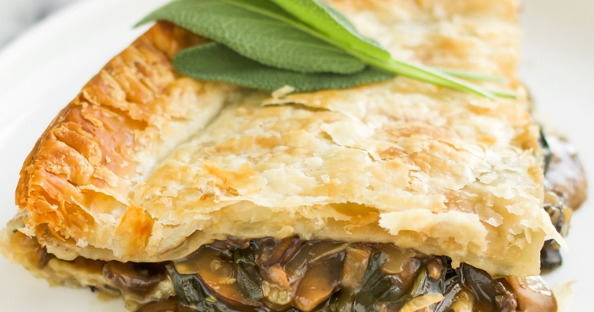 Vegan Mushroom Spinach Pie Book Master Recipes