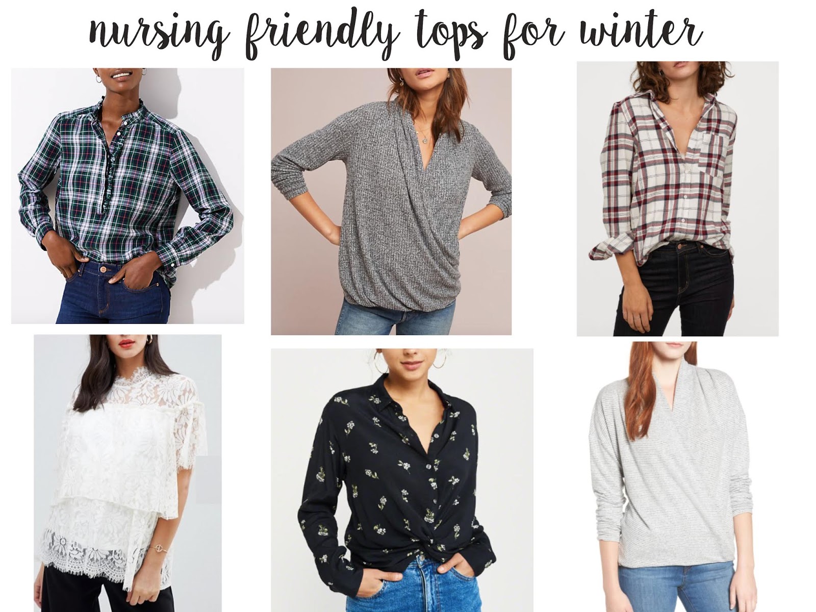 winter nursing tops