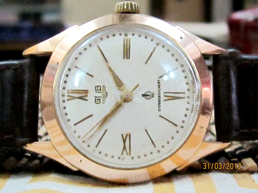 A. Lange & Söhne GUB Caliber 28 Q1, Crab Lugs, Uniqe Patina, Lange VEB Glashütte from 1950's