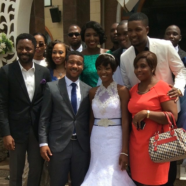 ivie okujaye white wedding photos