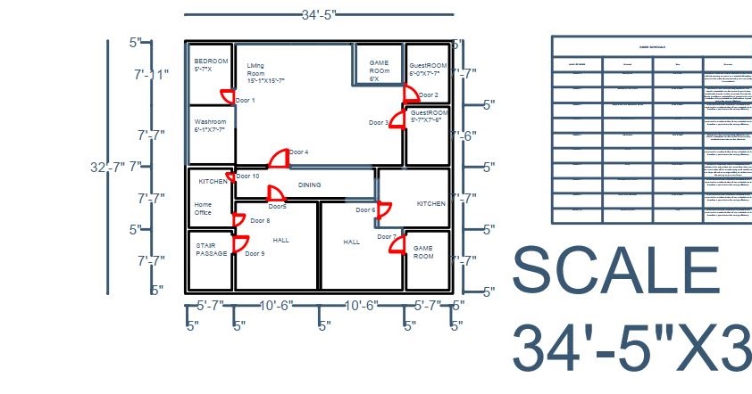 Autocad 2D Floor Plan - ALL IT SERVICES
