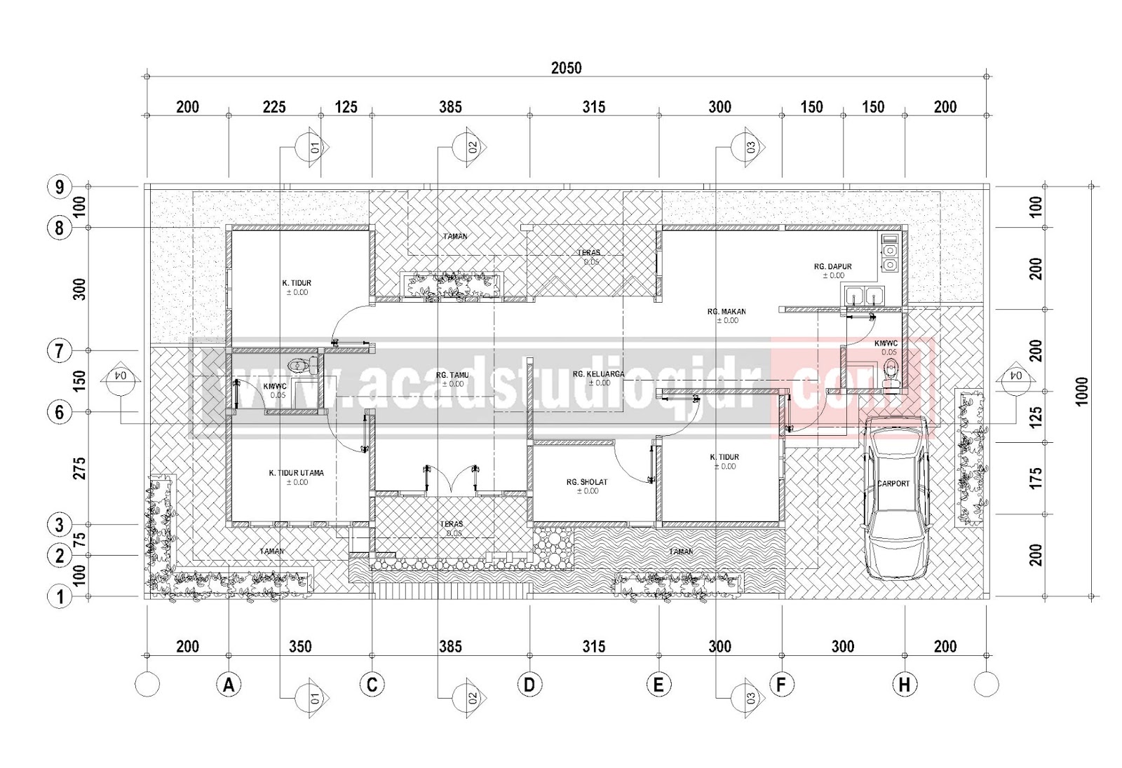  Desain  Rumah  Memanjang Milik Bpk Andik Iswahyudi Jasa 