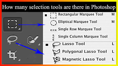 How many selection tools are there in Photoshop