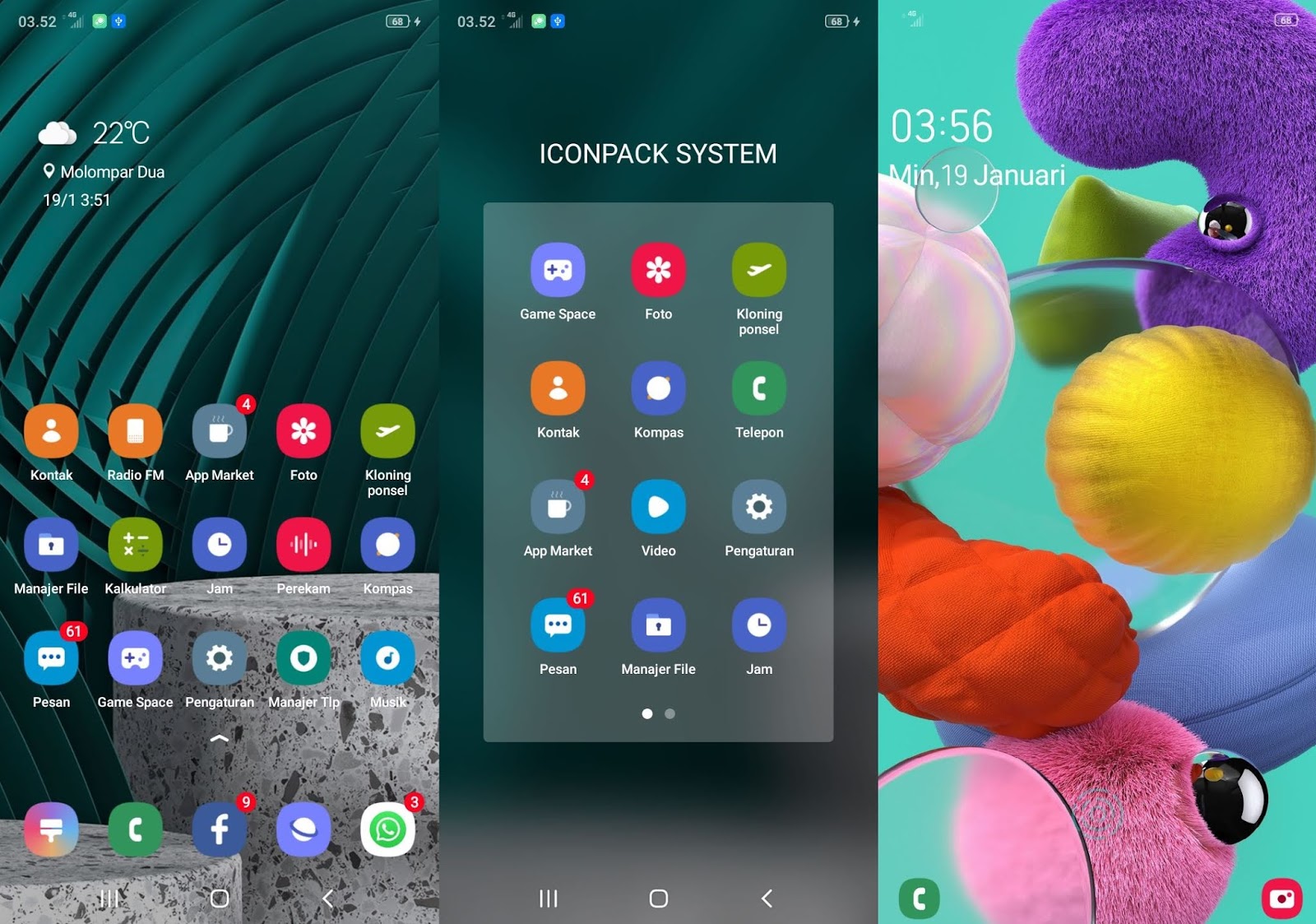 SAMSUNG GALAXY A51 UI Themes for OPPO & Realme