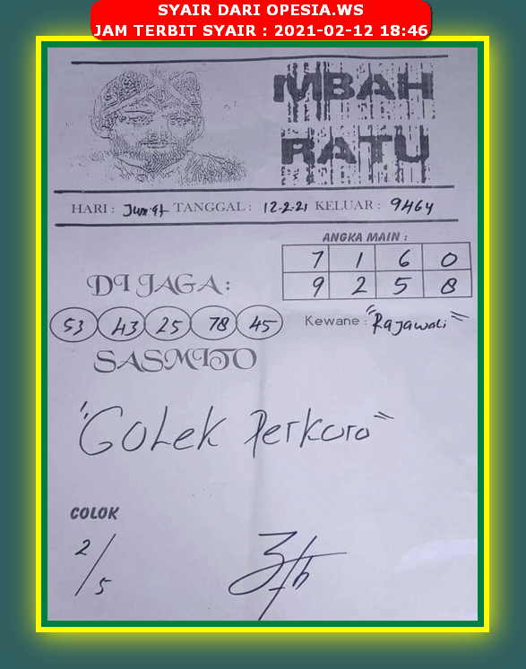 1 New Message Kode Syair Hongkong 12 Februari 2021 Forum Syair Togel Hongkong Singapura Sydney