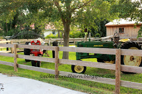 Eclectic Red Barn: Vintage John Deer and Ford Tractor