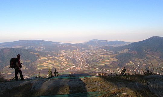 Startowisko paralotniarzy na Szczeblu.