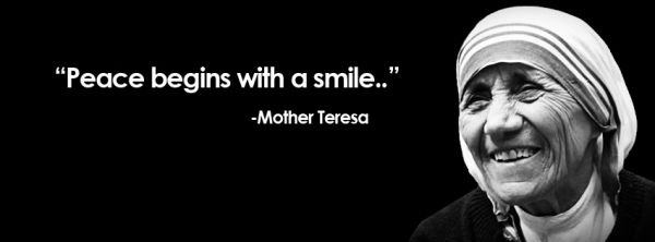 Mother Teresa Peace Quotes All Saints: ⛪ Quotes By Mother Teresa - Peace