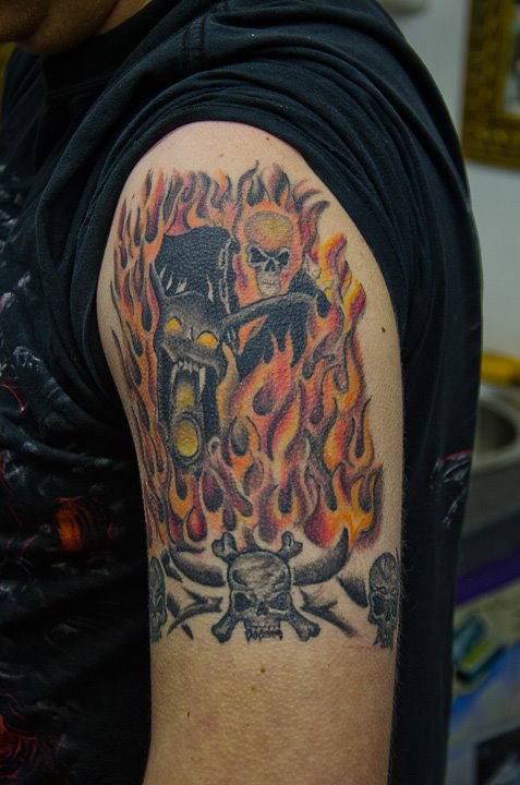 Ghost Rider Tattoo. 