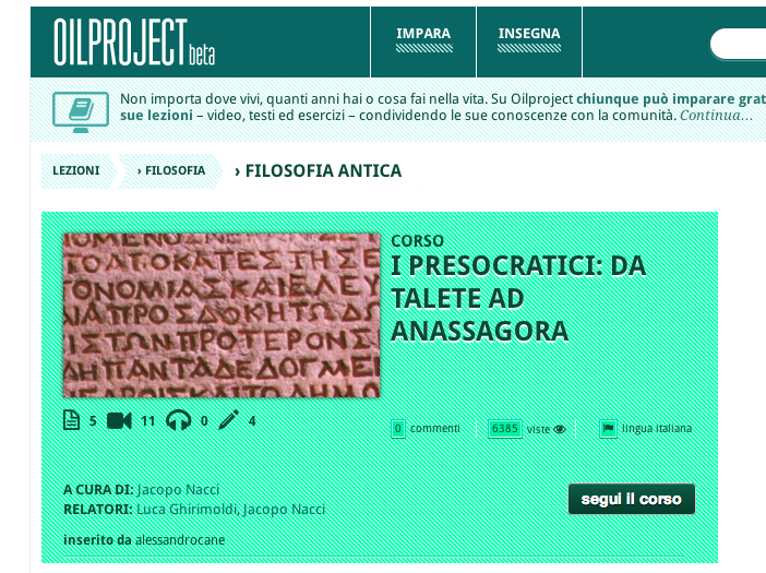 video da oilproject scaricare