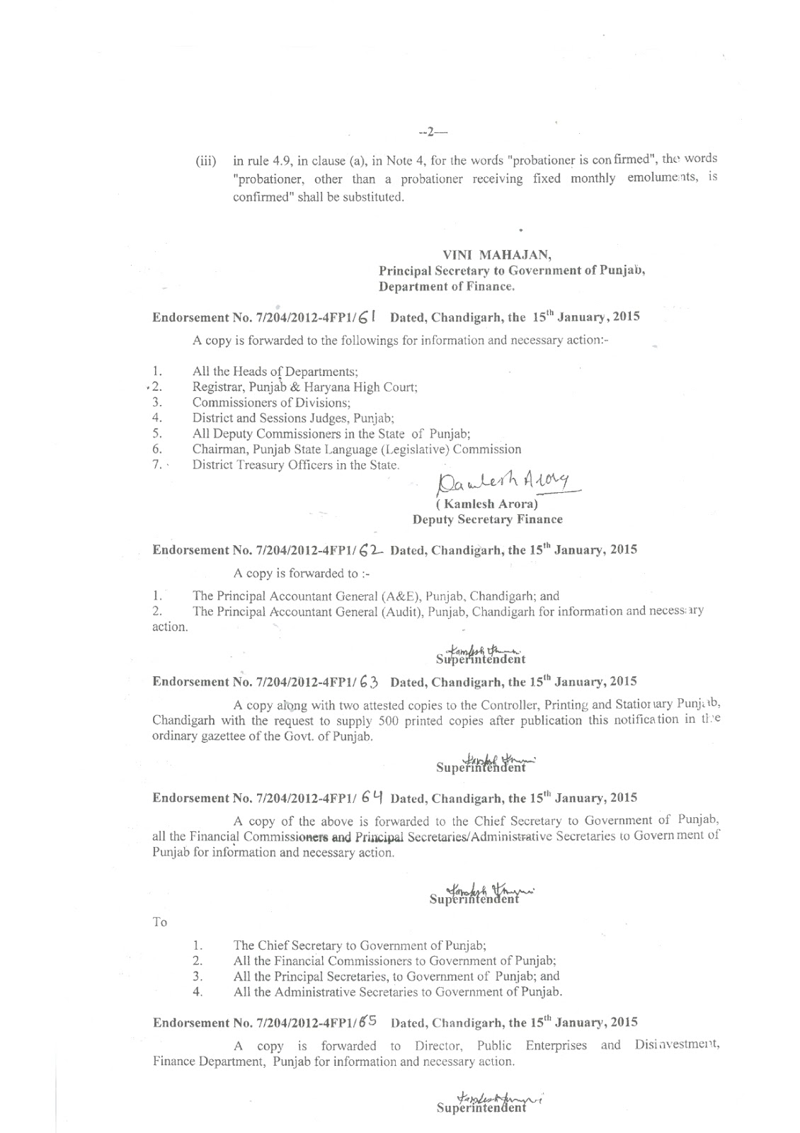 Pay Fixation under Punjab Civil Service Rules Direct Appointment