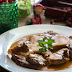 Ossobuco de ternera en salsa de vino tinto