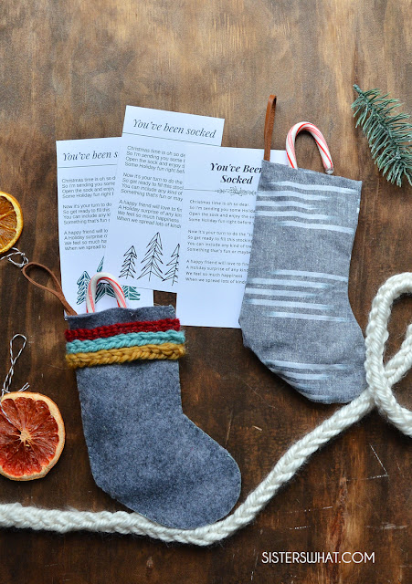 Easy diy mini christmas stockings printable