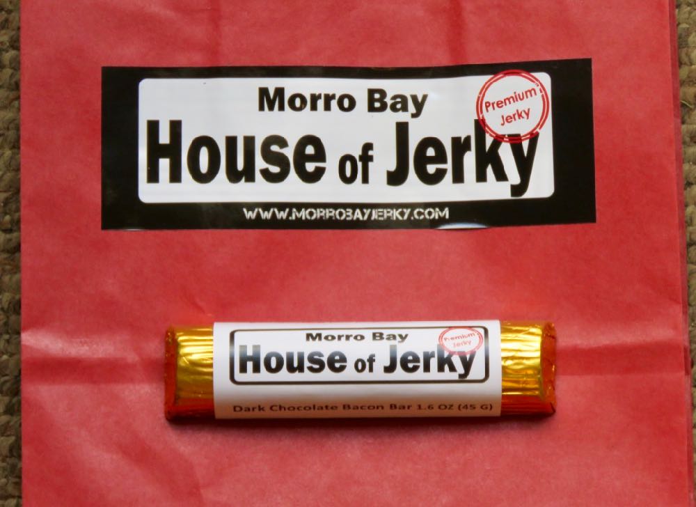 Chocolate Banquet Morro Bay House of Jerky Dark Chocolate Bacon Bar