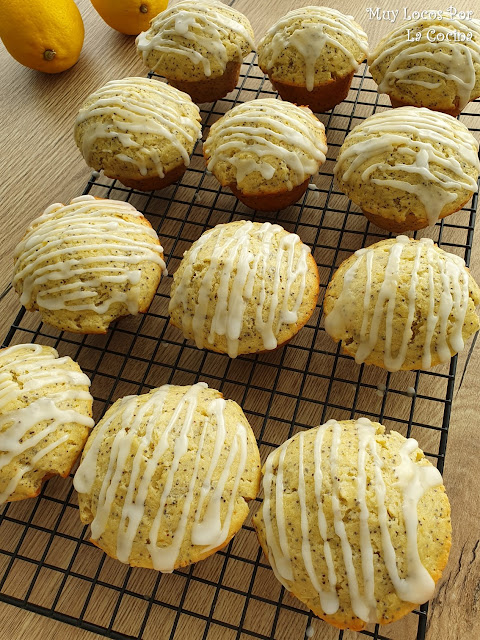 Muffins de Limón, Yogur y Semillas de Amapola