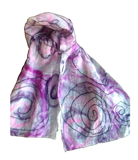 Art deco scarf gift Mimi Pinto