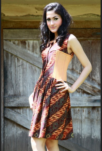 mini dress batik kombinasi mini dress batik kombinasi