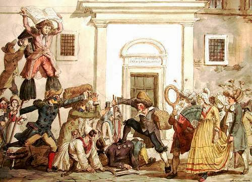 Il Carnevale Romano - Achille Pinelli 1835