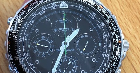Regin's Realm: Seiko Flightmaster 7T34-6A00 vintage alarm chronograph