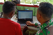 Satgas Yonif MR 413 Kostrad Ajarkan Pemuda Papua Operasikan Laptop