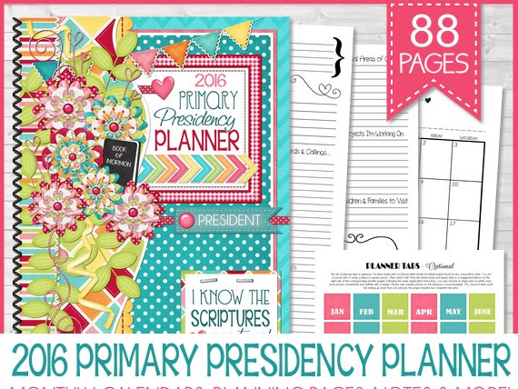 2016 Primary Presidency Planner NOW AVAILABLE!!