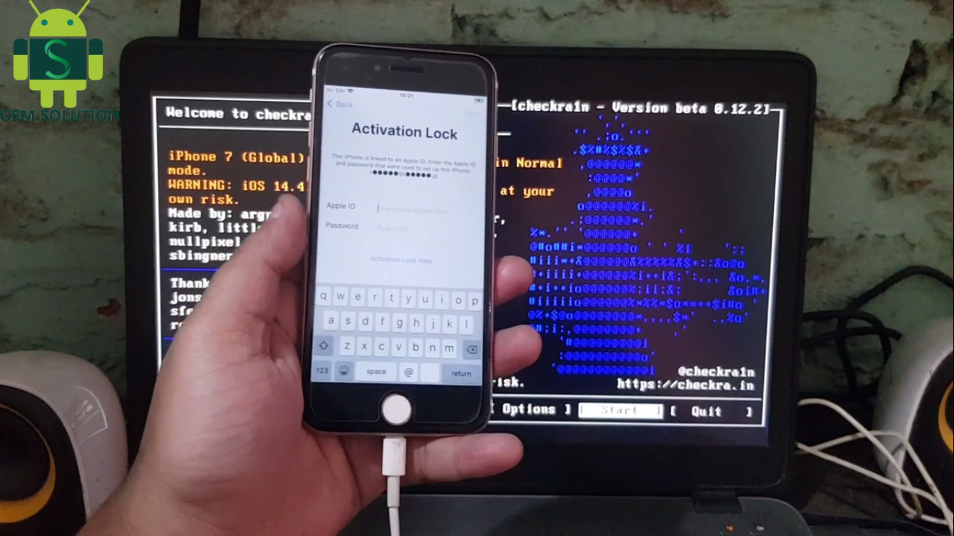 iphone 7 untethered icloud bypass ios14