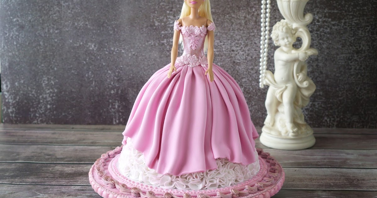 How to Make a Barbie Cake  Doll Cake Tutorial 
