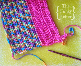 crocheting a kids blanket for my WIP Wednesday by the funky felter