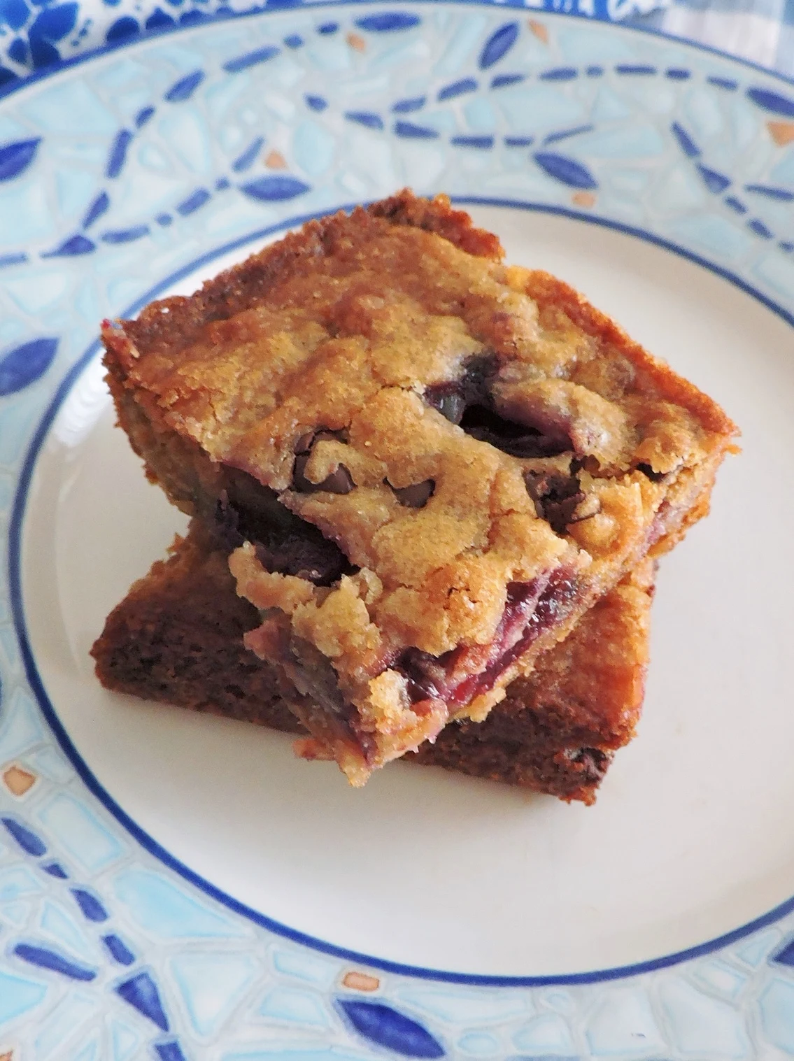 Chocolate Cherry Blondies