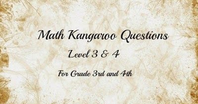 Kids Study Helper Math Kangaroo Level 3 4
