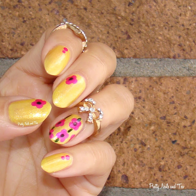 Sunny Days Inspired Easy Nail Art, Pure Ice Nail Polish