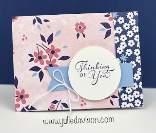 Stampin' Up! Sale-a-Bration Spotlight Day 1:  Paper Blooms Designer Paper Cards ~ www.juliedavison.com #stampinup #saleabration #sab2021