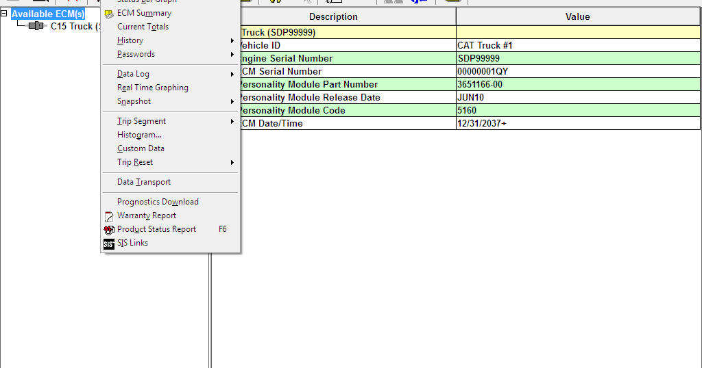 Status Tool on Caterpillar ET Software Blog.Teknisi