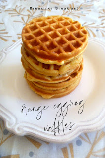 Orange Eggnog Waffles: Tender on the inside and crispy on the outside.  These waffles are laced with citrus and eggnog.  One bite and your taste buds will explode! - Slice of Southern