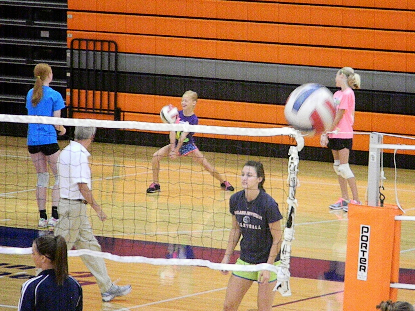 Tutus and ChooChoos Midland University Volleyball Clinic