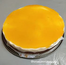 Tarta de queso con base de bizcocho 