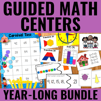 Cover of Guided Math Centers Bundle resource