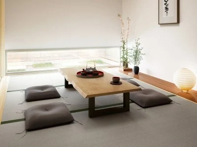 Ruang Tamu Lesehan ala Jepang untuk Rumah Minimalis