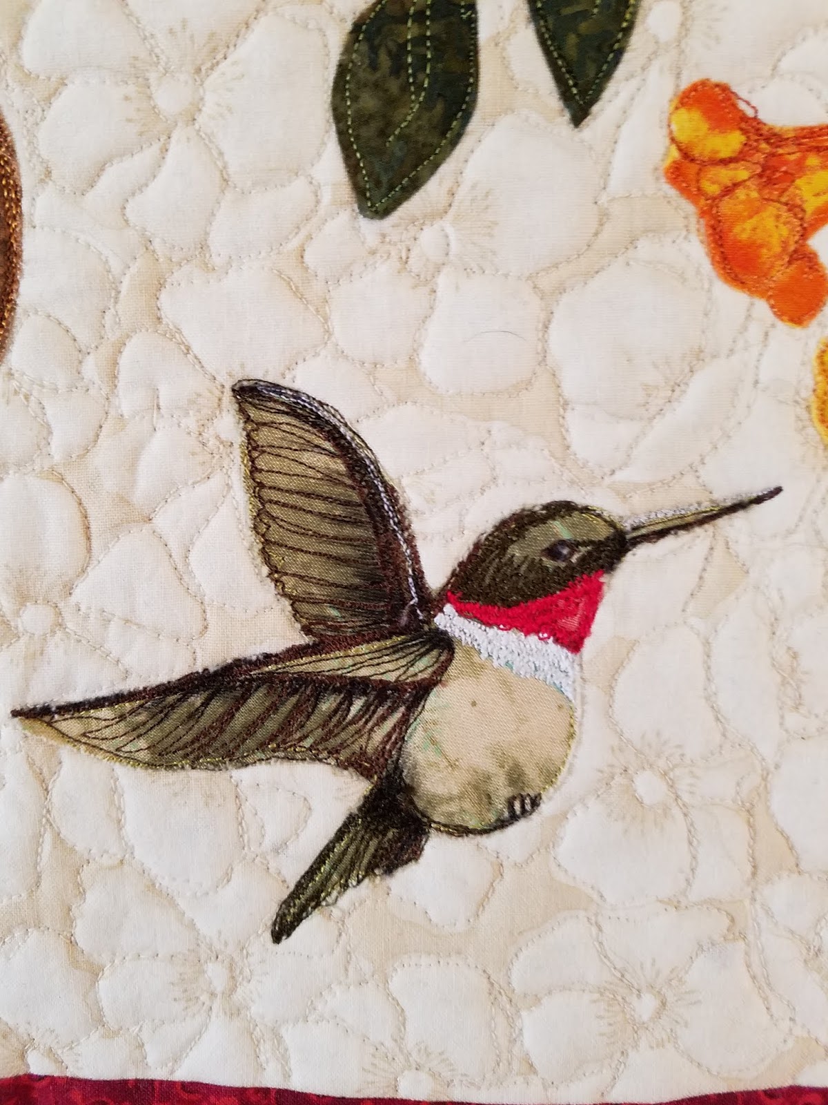 Project QUILTING Drams Trumpet Vine by Sandy D