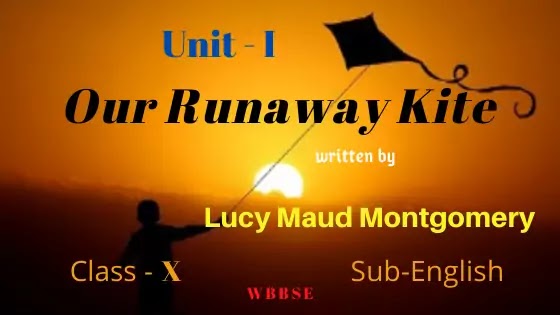 Our Runaway Kite by Lucy Maud Montgomery Unit - 1 Class X