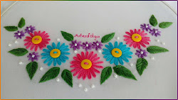 bordar mano bordado cuello flores olga bordados puntada tela dibujos como artesd embroidery stitch margarita tutorial blusas diferentes neckline lazy