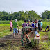 Koramil 0824/08 Mayang Karya Bakti TNI Banti Pembersihan Kanan Kiri Jalan
