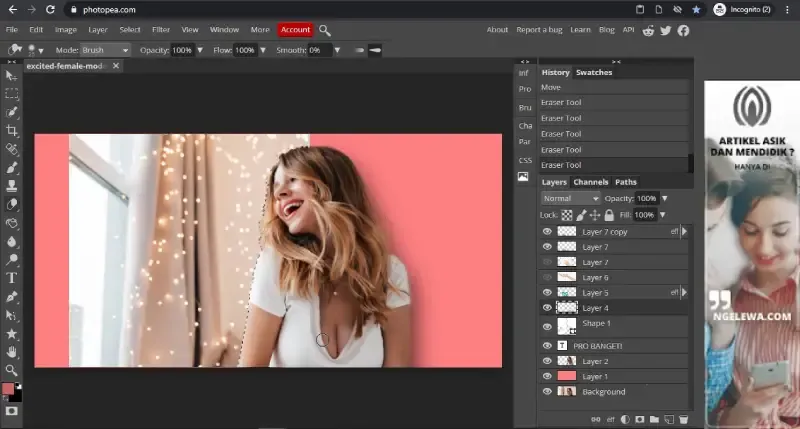 Edit Photo Online Gratis Dengan Photopea