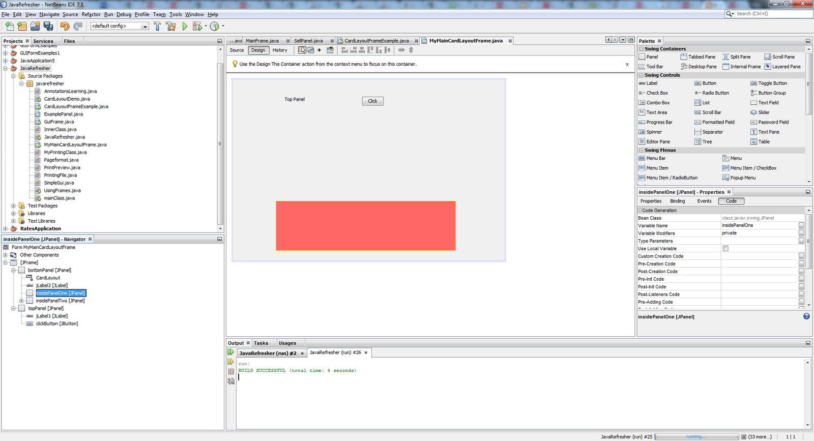Java Pew Pew: Using Netbeans to Create a CardLayout