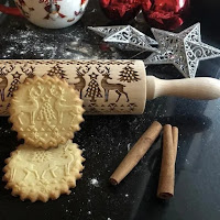 Rolling pin for Embossing Baking Patterns